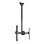 TooQ LPCE1170TSLI-B Soporte de Techo Giratorio, Inclinable y Nivelable para TV de 37 a 70 Pulgadas, Hasta 50 kg